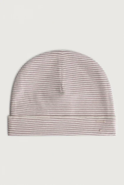 Gray Label - Babymütze Beanie Berry Lila gestreift – Bild 2