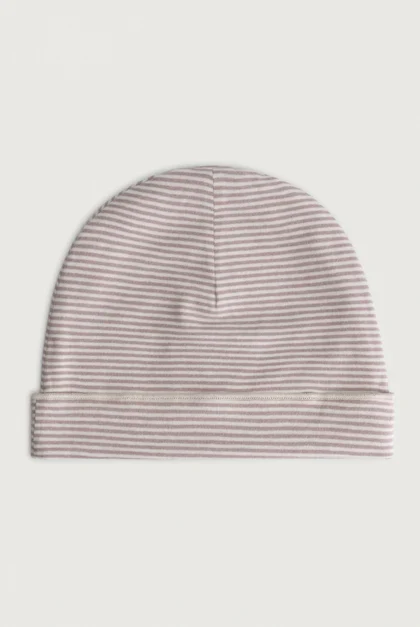 Gray Label - Babymütze Beanie Berry Lila gestreift – Bild 3
