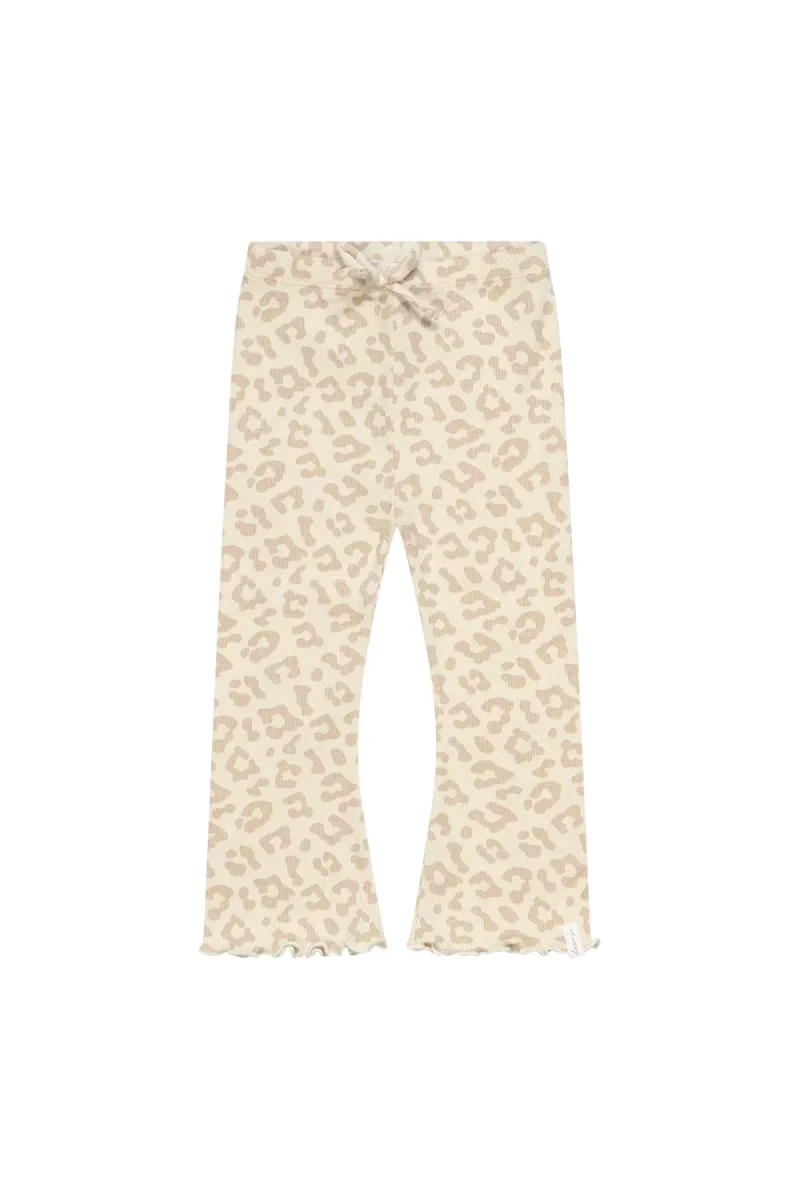 Leevje - Kinder Schlag-Leggings mit Schleife leo – Bild 2