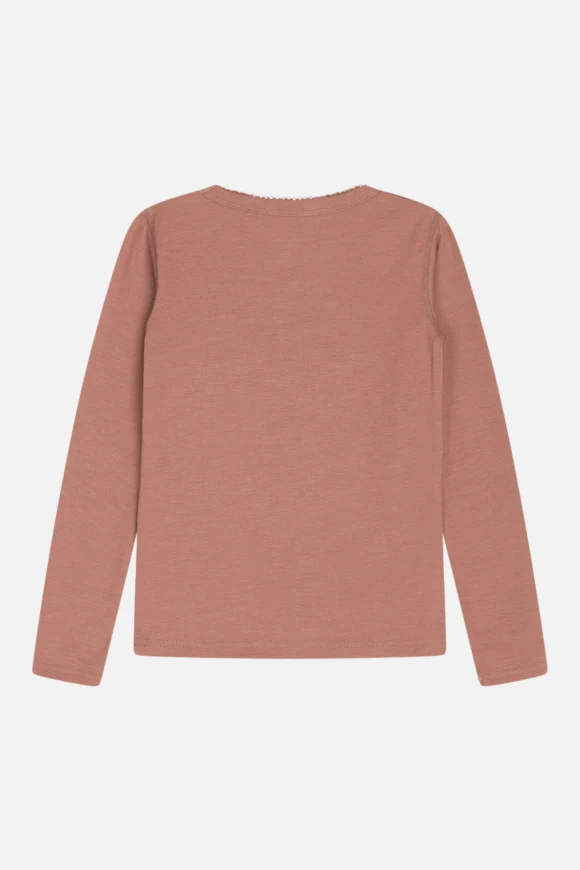 Hust & Claire - Kinder Langarmshirt Wolle/ Bambus Abba rosa – Bild 3